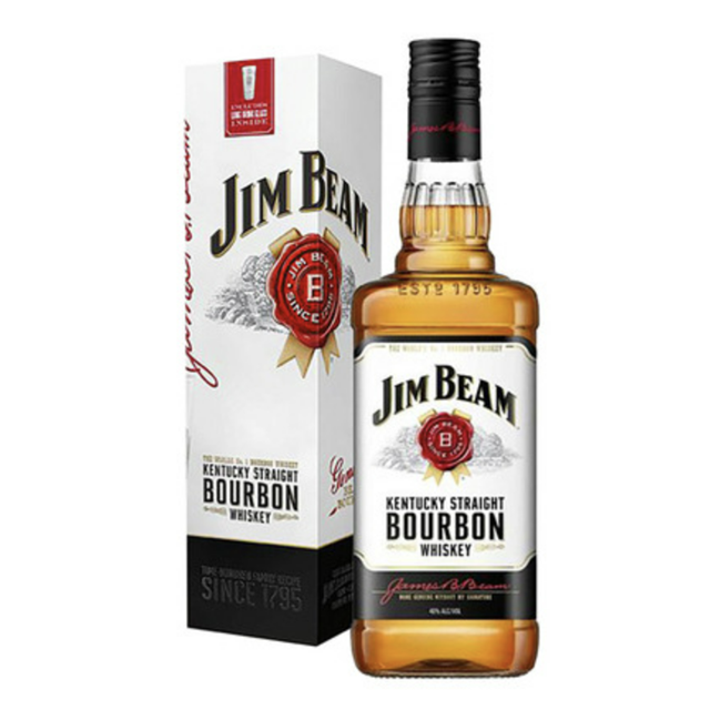 JIM BEAM WHITE BOURBON 40% 700ML Price/ Jim Beam Kentucky Straight Bourbon
